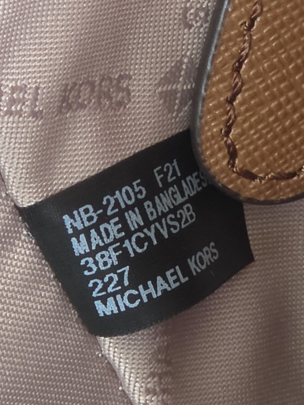 Michael Kors Ayden Logo Medium Brown Satchel - Picture 6 of 8